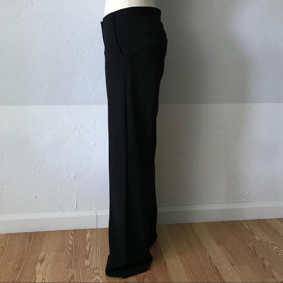 theory stretch wool tall  pants black 8 - Picture 3 of 8